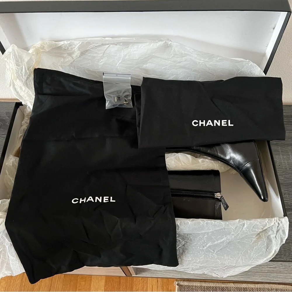Chanel Knee High Boots size 34.5